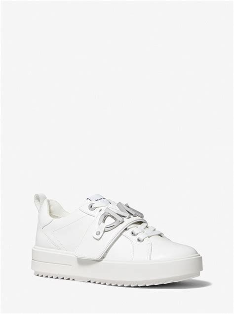 Emmett Logo Embellished Leather Sneaker 